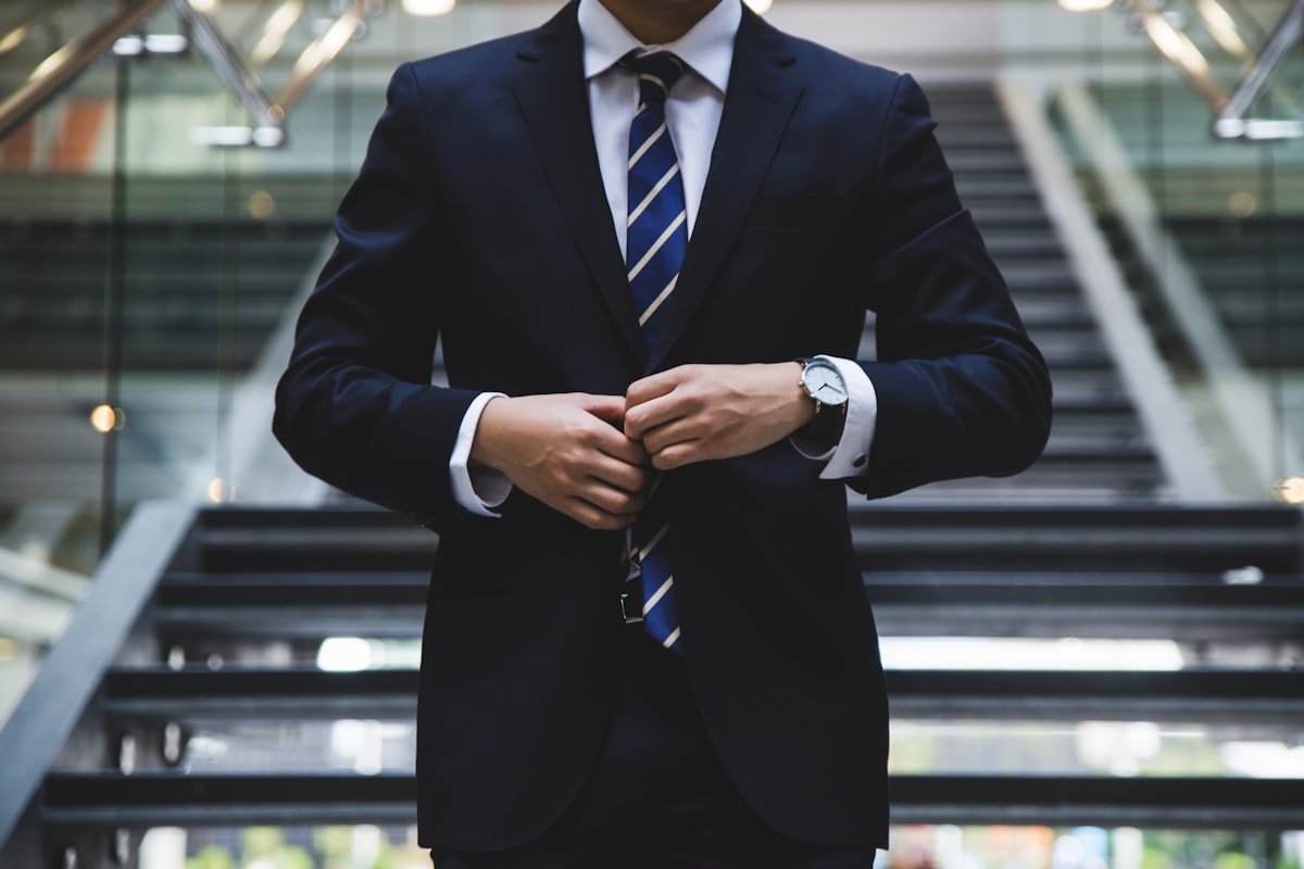 Gentleman in tailored suit